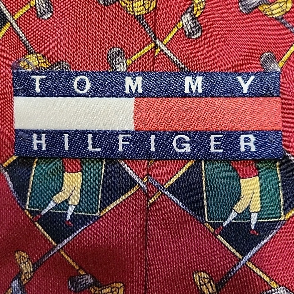 Tommy Hilfiger Vintage 100% Italian Silk Golf Theme Ties 3 Piece Lot Made in USA - Picture 12 of 14